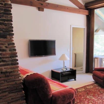 Le salon avec télévision